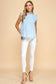 Gone Sailing Sleeveless Ruffled Lace Detail Top