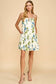 Darling Floral Print Dress with Adjustable Straps